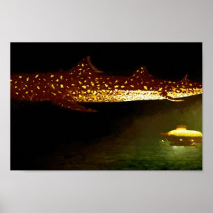 Poster Jaguar Peinture de requin pour The Life Aquatic av