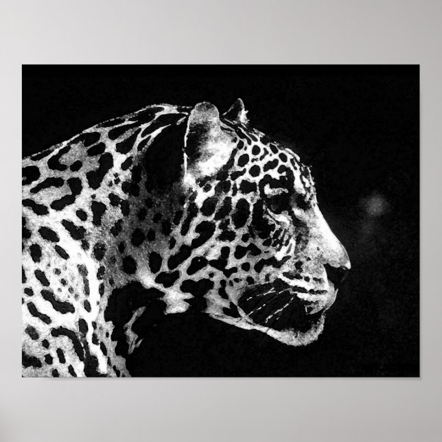 Poster Jaguar Pop Art (Devant)