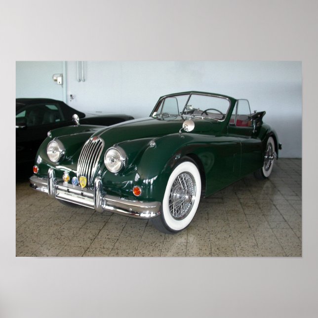 Poster Jaguar XK 120 (Devant)