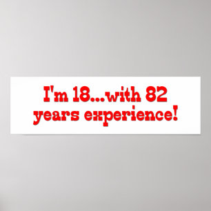 Poster J'ai 18 ans avec 82 ans d'expérience