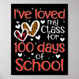 Poster J'ai aimé ma classe pour les 100 jours d'école Sai