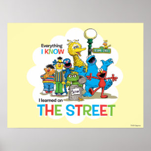 Poster J'ai appris dans la RUE