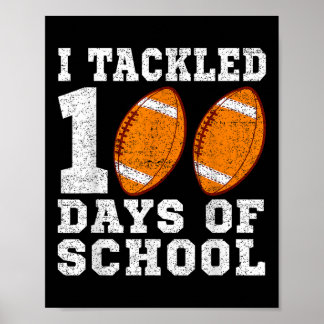 Poster J'Ai Attaqué 100 Jours De Football Scolaire 100 Jo