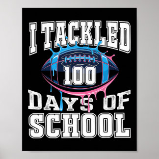 Poster J'Ai Attaqué 100 Jours Football Garçons Enfants 10