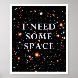 Poster J'ai besoin d'un certain espace