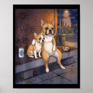Poster J'ai Ce Chien En Moi Drôle De Bouledogue Français