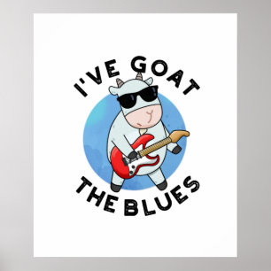 Poster J'ai chéri Le blues drôle Animal Pun