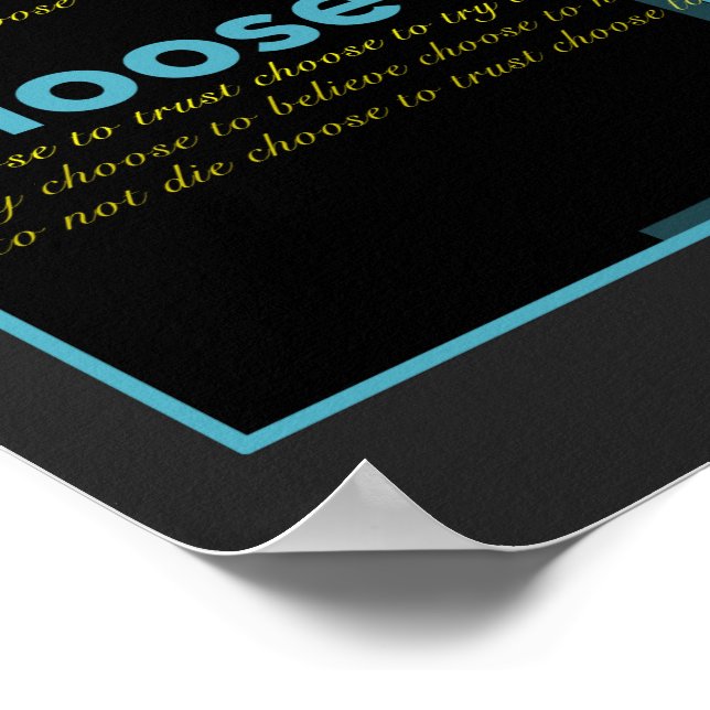 Poster J'Ai Choisi De Faire Confiance (Collecte De Fonds) (Coin)