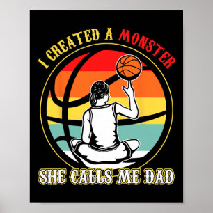 Poster J'Ai Créé Un Monstre Qu'Elle M'Appelle Papa Bysket