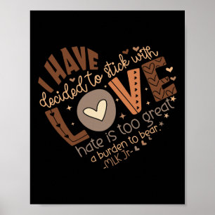 Poster J'Ai Décidé De Me Sticoter Avec Love Shirt Black H