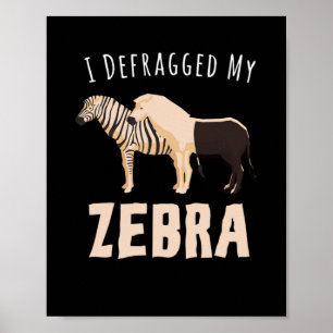 Poster J'Ai Défrayé Mon Zebra