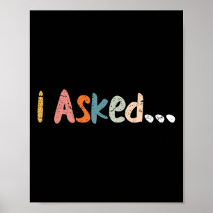 Poster J'Ai Demandé Au Mariage Groom Fiance Future M. Eng