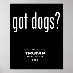 Poster J'Ai Des Chiens Qui Mangent Des Chiens Chats - Tru