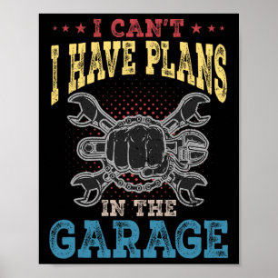 Poster J'ai des plans dans la Fête des pères Garage