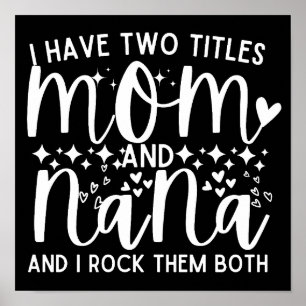 Poster J'Ai Deux Titres Maman Et Nana Funny