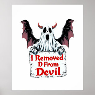 Poster J'ai enlevé D du diable - Imaginaire sombre gothiq