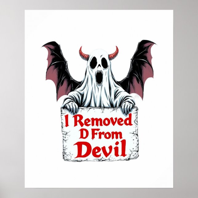Poster J'ai enlevé D du diable - Imaginaire sombre gothiq (Devant)