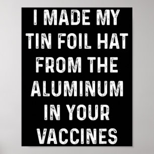 Poster J'ai fait mon chapeau en papier d'aluminium à part