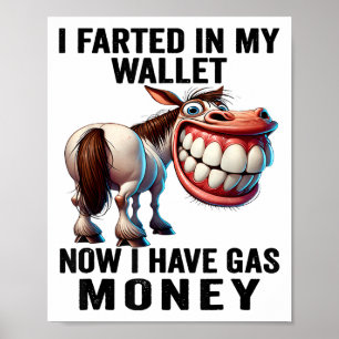 Poster J'Ai Farci Dans Mon Portefeuille Maintenant J'Ai D