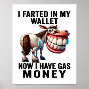 Poster J'Ai Farci Dans Mon Portefeuille Maintenant J'Ai D