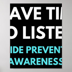 Poster J'Ai Le Temps D'Écouter La Sensibilisation À La Pr