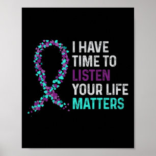 Poster J'Ai Le Temps D'Écouter L'Accusé De Suicide En San