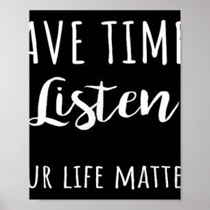 Poster J'Ai Le Temps D'Écouter Ta Vie S