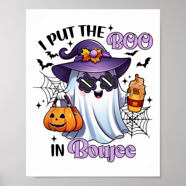 Poster J'Ai Mis Le Boo À Boujee Funny Halloween Cos (Devant)