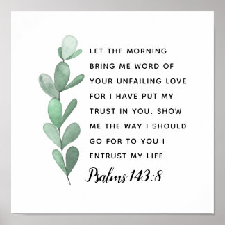 Poster J'ai mis ma confiance en vous Écritures Imprimer