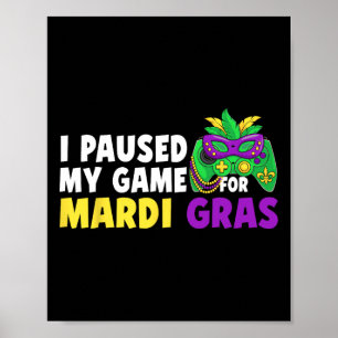 Poster J'ai mis mon jeu en pause pour la manette de jeu v