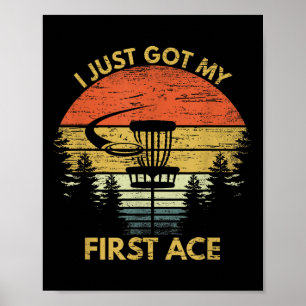 Poster J'Ai Mon Premier Disque Motivationnel Ace Golf Cad