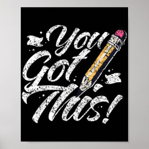 Poster J'Ai Obtenu Cet Examen Enseignant Test Jour Score