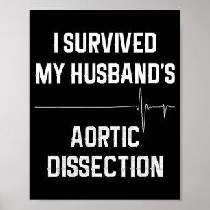 Poster J'ai survécu à la dissection aortique de mon mari
