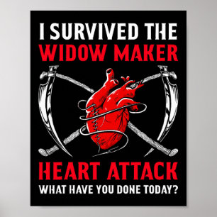 Poster J'Ai Survécu À L'Attaque Cardiaque Du Créateur Veu