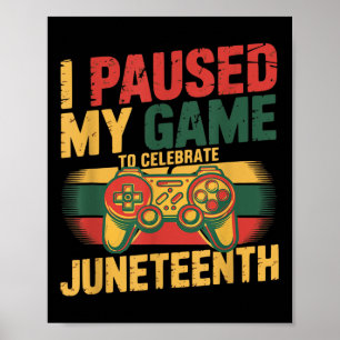 Poster J'Ai Suspendu Mon Jeu Pour Célébrer JunetDix Indep