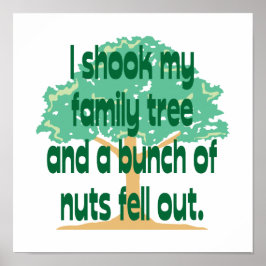 Poster J'Ai Tiré Mon Arbre Familial