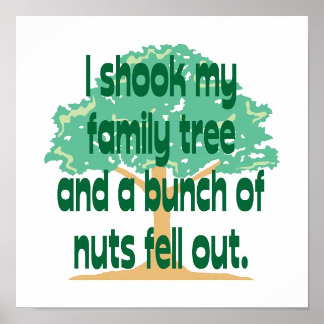 Poster J'Ai Tiré Mon Arbre Familial (Devant)