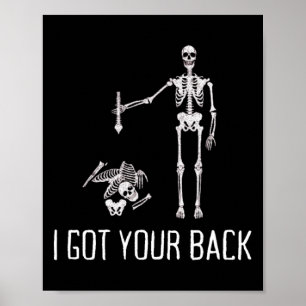 Poster J'Ai Ton Ck Drôle Amateur D'Humour Squelette
