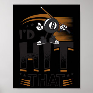 Poster J'Ai Touché Ce Billard De Pool