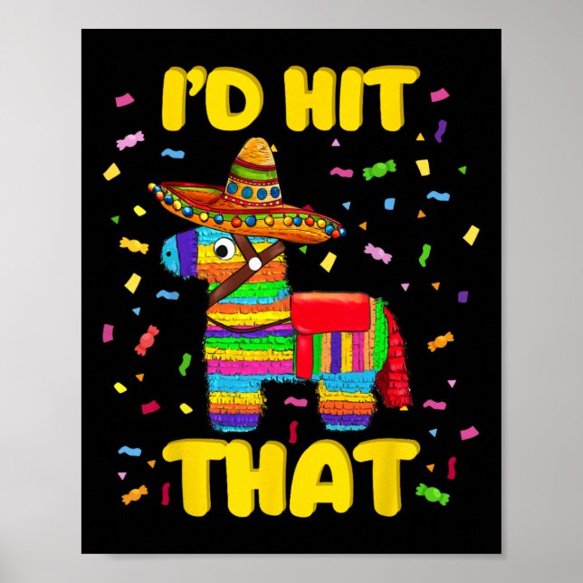 Poster J'Ai Touché Le Costume Pinata Pinata Cinco De Mayo (Devant)
