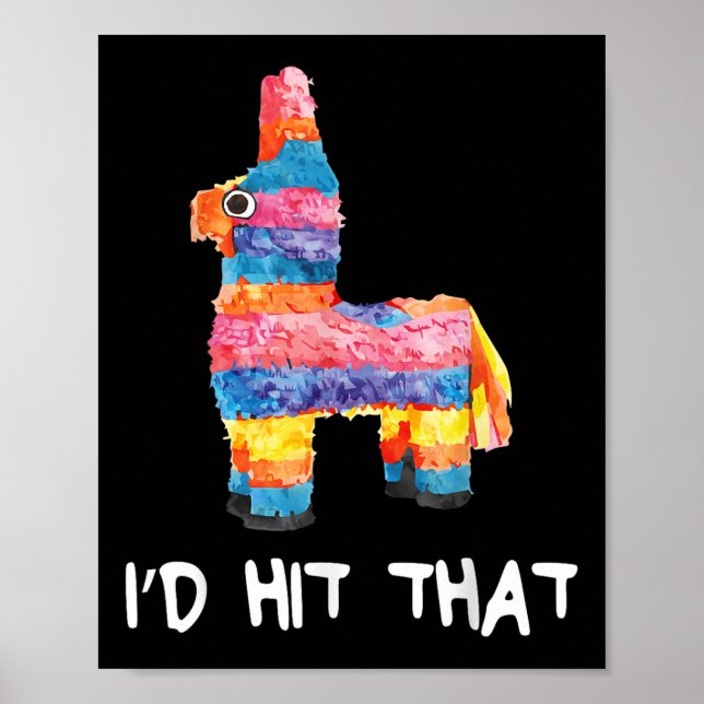 Poster J'Ai Touché Que Pinata Chemise Hommes Femmes Enfan (Devant)