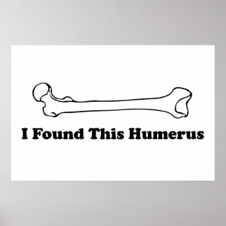 Poster J'Ai Trouvé Cet Humère