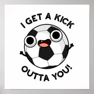 Poster J'Ai Un Fick Outta Tu Drôle Pun De Football