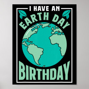 Poster J'Ai Un Jour des terres Anniversaire Conservation