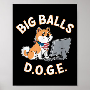 Poster J'ai voté pour Big D.o.g.e