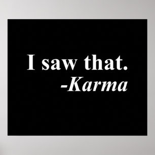 Poster J'Ai Vu Ça. -Karma