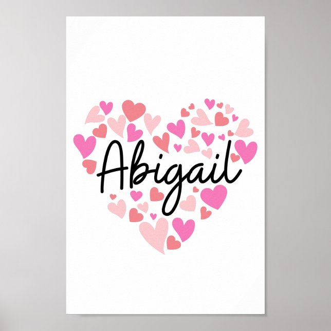 Poster J'aime Abigail (Devant)