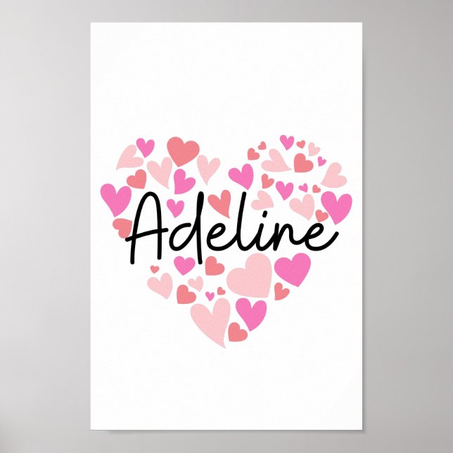 Poster J'aime Adeline (Devant)