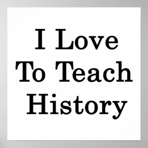 Poster J'Aime Apprendre L'Histoire