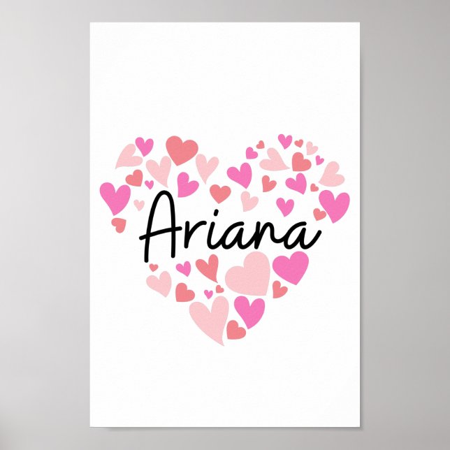 Poster J'aime Ariana (Devant)